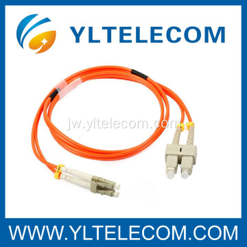 PC - sc serat sc optik patch cord duplex 62.5 / 125 3.0mm kanggo FTTX lan LAN